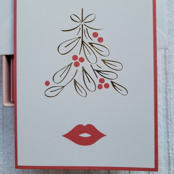 Kate Spade Mistletoe Holiday Card Set - Picture 5 of 6